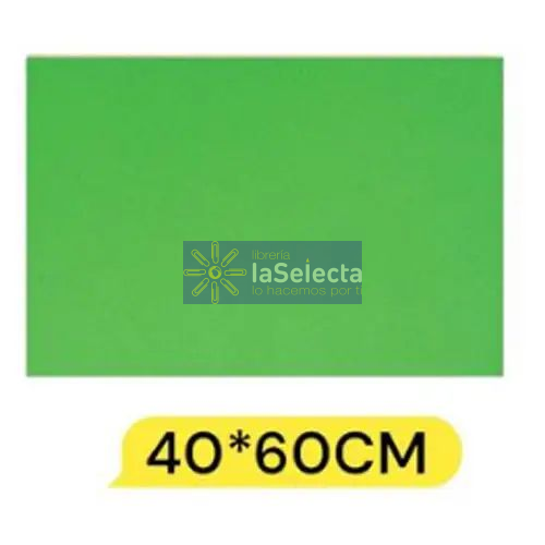 GOMA EVA 60X40 CM 2MM LISA VERDE FRUTA IMPORTADO